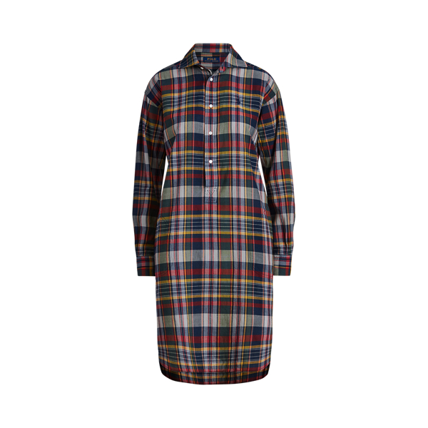 Cotton Madras Shirtdress Polo Ralph Lauren 1