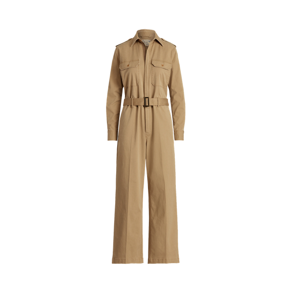 Cotton Twill Jumpsuit Polo Ralph Lauren 1