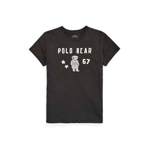 Jersey-T-Shirt mit Safari Polo Bear Polo Ralph Lauren in Schwarze Maske 2