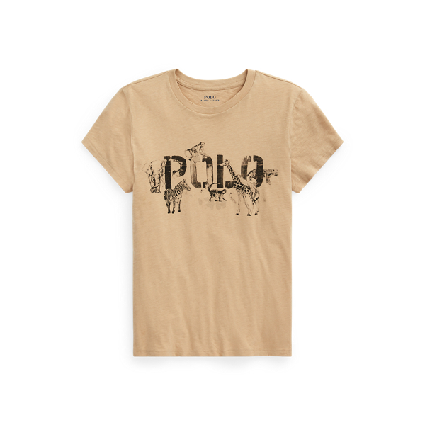 Jersey T-shirt met safari-logo en dieren Polo Ralph Lauren in 1