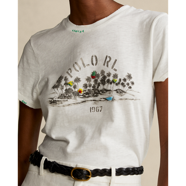 Tropical Cotton Graphic Tee Polo Ralph Lauren em Nevis 6