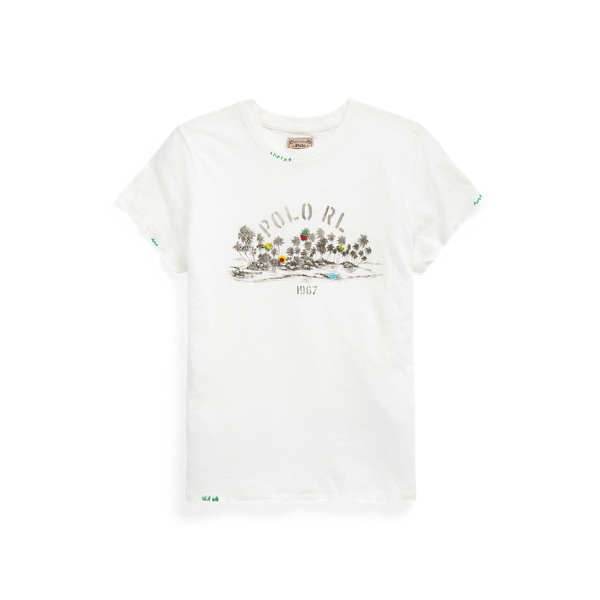 Tropical Cotton Graphic Tee Polo Ralph Lauren em Nevis 2