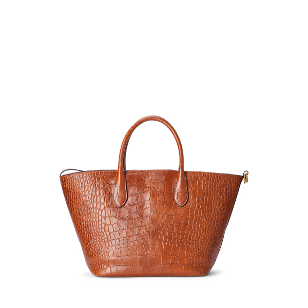 Crocodile-Stamped Medium Bellport Tote