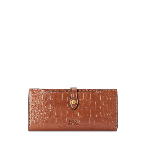 Cartera de piel repujada