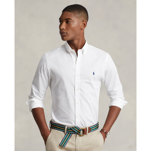 Polo Ralph Lauren 클래식핏 스트레치 포플린 셔츠 화이트 1