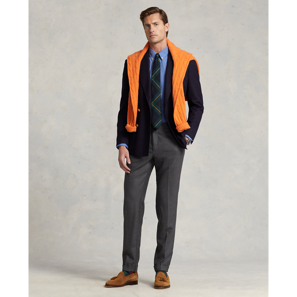 Polo Ralph Lauren 클래식핏 스트레치 포플린 셔츠 블루 엔드 온 엔드 4