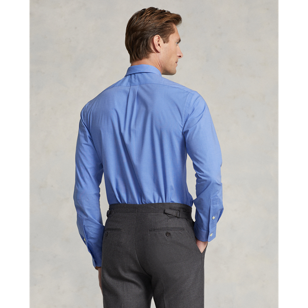 Polo Ralph Lauren 클래식핏 스트레치 포플린 셔츠 블루 엔드 온 엔드 5