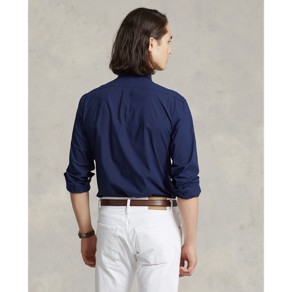 Slim-Fit-Popelinehemd mit Stretch Polo Ralph Lauren in Newport-Navy 5
