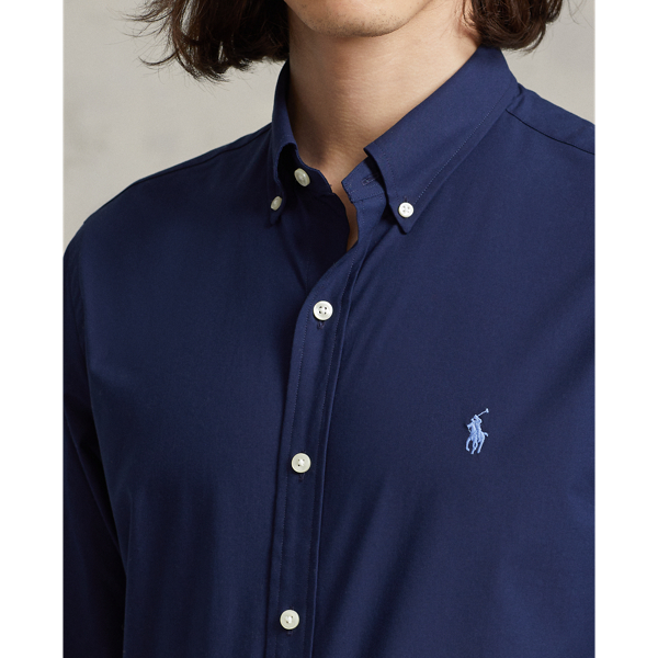 Slim-Fit-Popelinehemd mit Stretch Polo Ralph Lauren in Newport-Navy 6