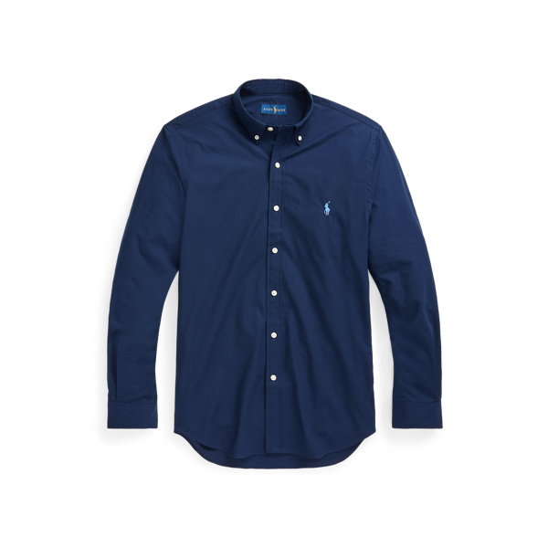 Slim-Fit-Popelinehemd mit Stretch Polo Ralph Lauren in Newport-Navy 2