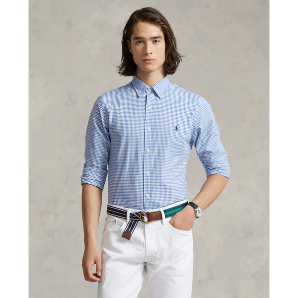 Ralph lauren poplin shirt slim fit best sale