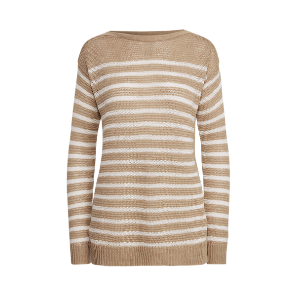 Striped Linen Sweater Polo Ralph Lauren em 1
