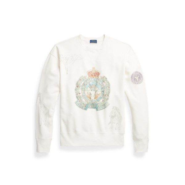 Sweat &eacute;cusson graphique en molleton Polo Ralph Lauren en 1