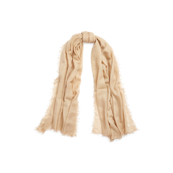 Fringe Crinkle Scarf Polo Ralph Lauren em 1