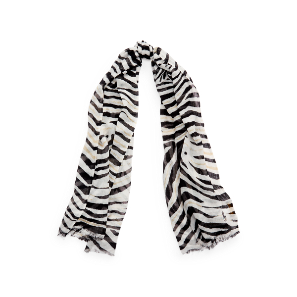 Zebra-Print Scarf