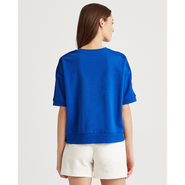 Sapphire Star French Terry Short-Sleeve Top Lauren 5