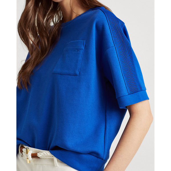 Sapphire Star French Terry Short-Sleeve Top Lauren 6