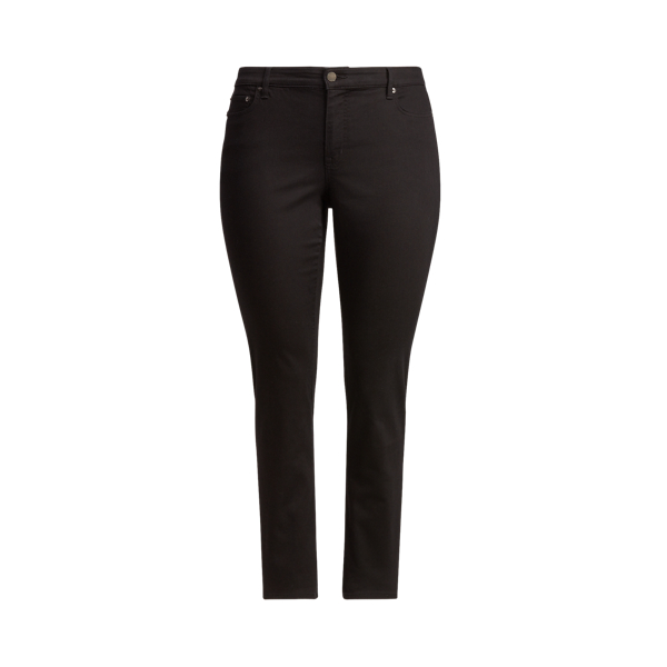 Jean droit &agrave; taille mi-haute Lauren Woman en 1