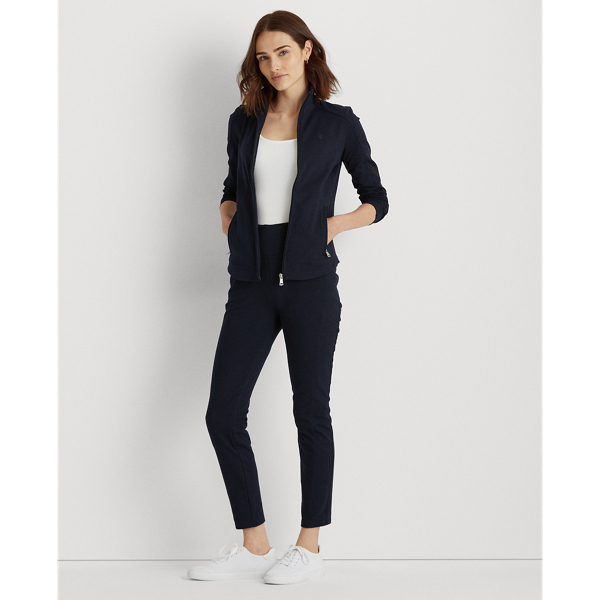 Chaqueta el&aacute;stica de algod&oacute;n Lauren en Lauren Navy 4