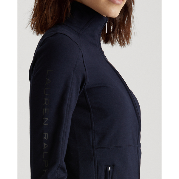 Chaqueta el&aacute;stica de algod&oacute;n Lauren en Lauren Navy 6