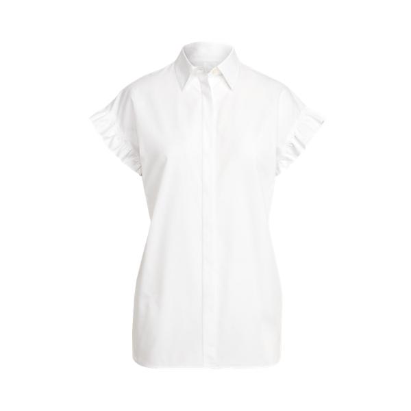 Cotton Broadcloth Short-Sleeve Shirt