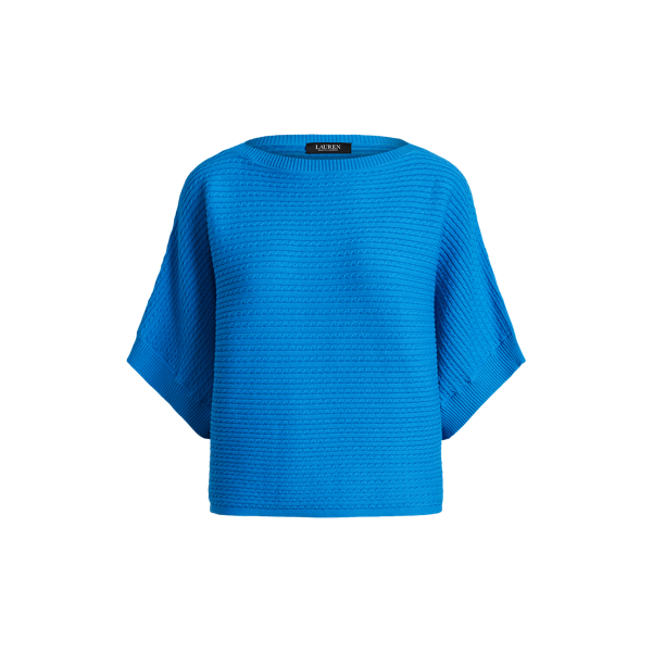 Cable-Knit Cotton-Blend Jumper Lauren 1