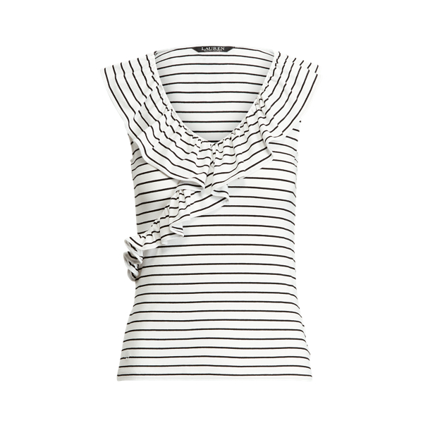 Striped Jersey Sleeveless Top Lauren 1
