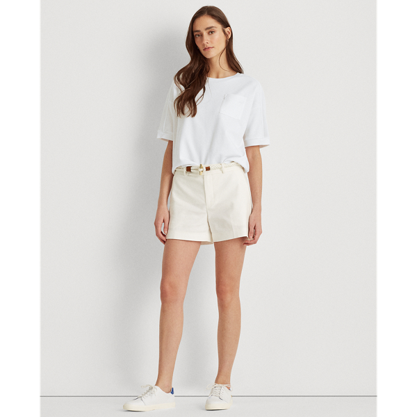 White French Terry Short-Sleeve Top Lauren 4