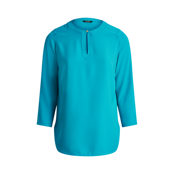 Georgette Long-Sleeve Tunic Lauren Woman 1