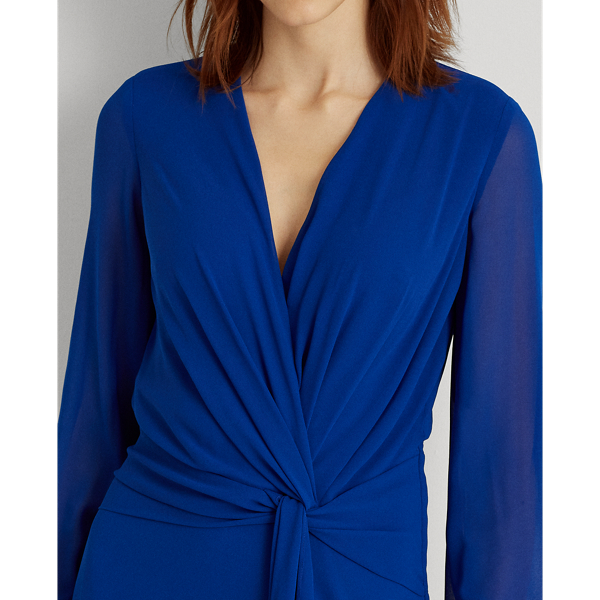 Sapphire Star Georgette Long-Sleeve Dress Lauren Petite 6