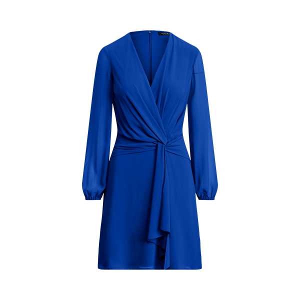 Sapphire Star Georgette Long-Sleeve Dress Lauren Petite 2
