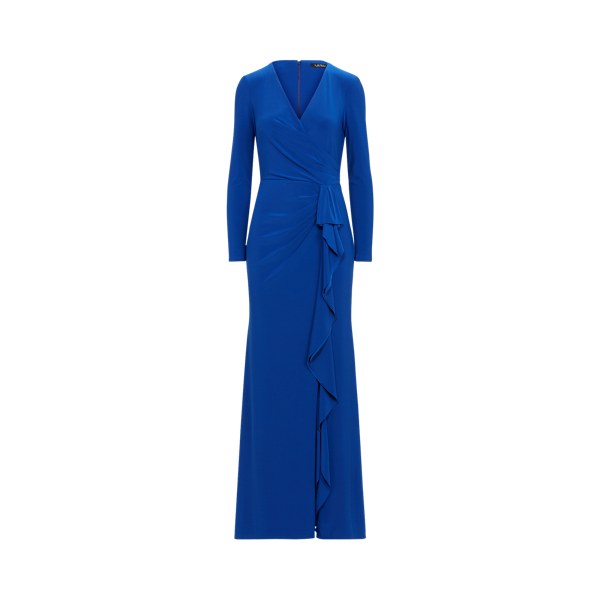 即発☆Ralph Lauren Ruffle-Trim Jersey Gown Ruffle-Trim Jersey Gown for Women | Ralph Lauren® UY