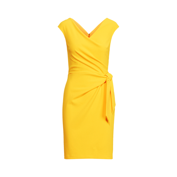 Crepe Cap-Sleeve Dress Lauren 1