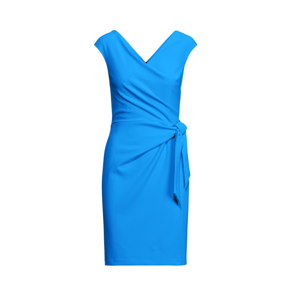 Crepe Cap-Sleeve Dress
