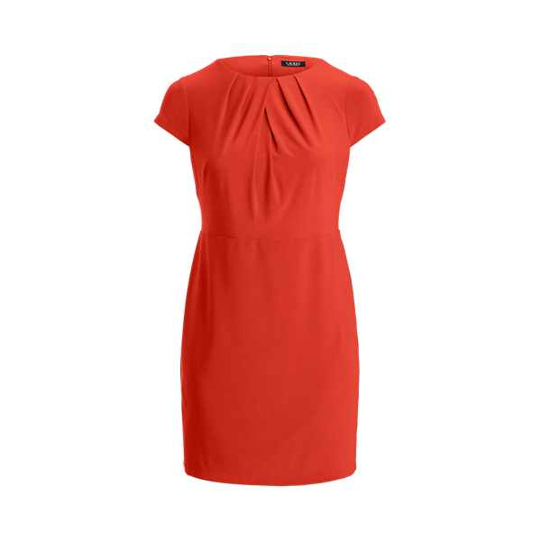 Bright Hibiscus Jersey Short-Sleeve Dress Lauren Woman 2