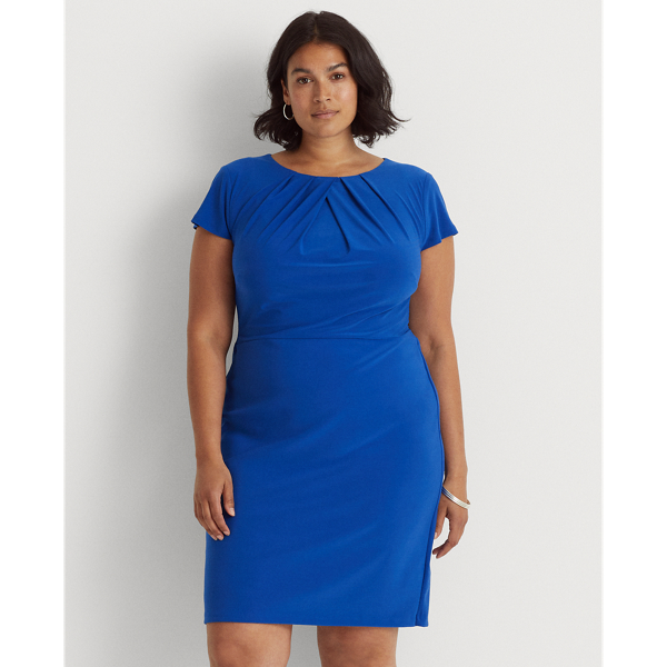 Sapphire Star Jersey Short-Sleeve Dress Lauren Woman 4