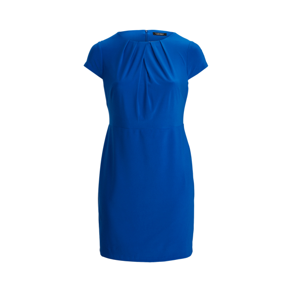 Jersey Short-Sleeve Dress Lauren Woman 1