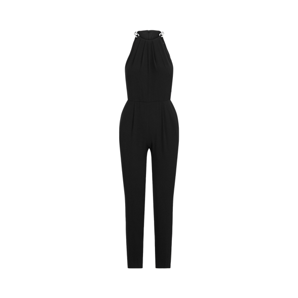Crepe Halter Jumpsuit Lauren in 1