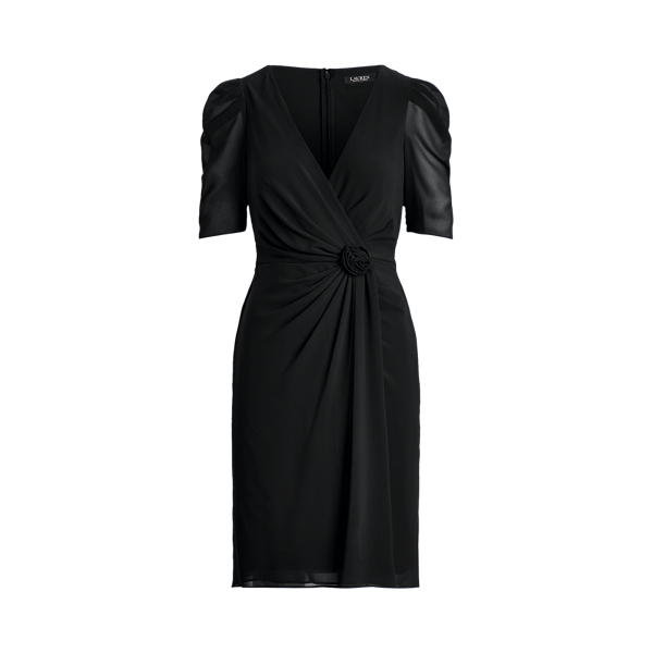 Abito in chiffon con maniche a sbuffo Lauren in 1