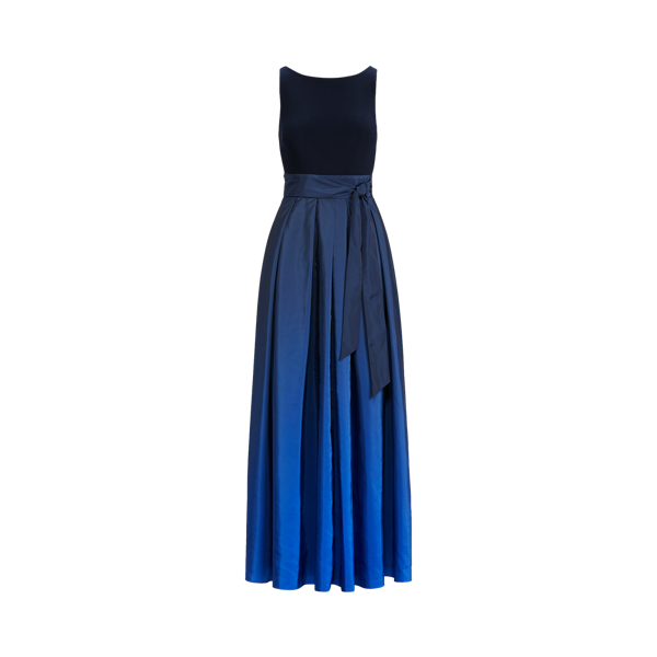 Sapphire Star Ombre Ombre Taffeta Sleeveless Gown Lauren 2