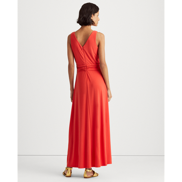 Bright Hibiscus Jersey Sleeveless Dress Lauren 5