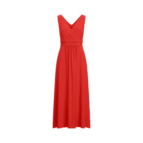 Bright Hibiscus Jersey Sleeveless Dress Lauren 2