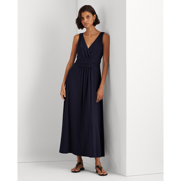 Lighthouse Navy Jersey Sleeveless Dress Lauren 3