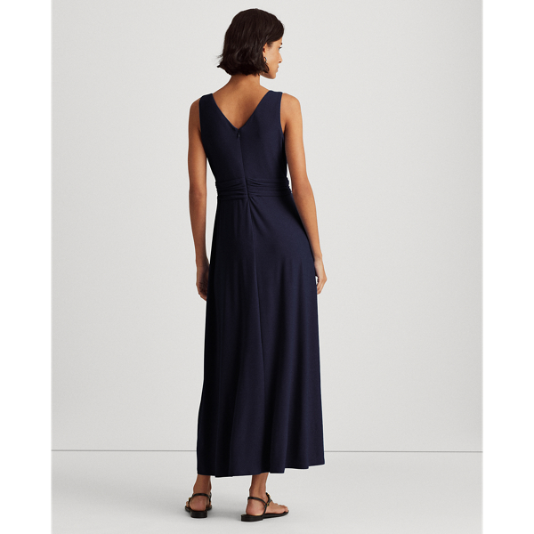 Lighthouse Navy Jersey Sleeveless Dress Lauren 4
