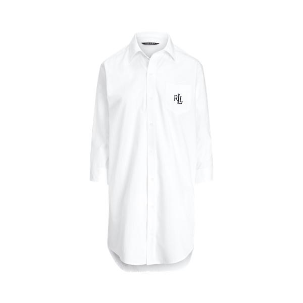 Cotton-Blend Sleep Shirt