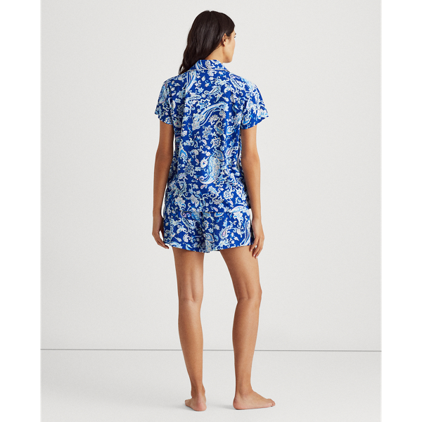 Blue Paisley Paisley Boxer Pyjama Set Lauren 5