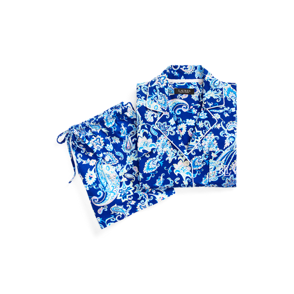 Blue Paisley Paisley Boxer Pyjama Set Lauren 2