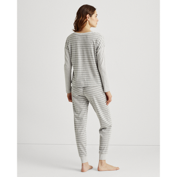 Grey Stripe Mixed-Stripe Long-Sleeve Top Lauren 5