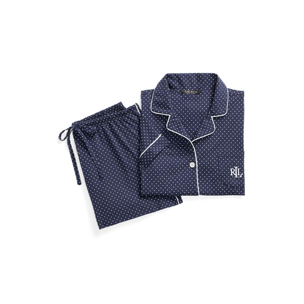 Ensemble pyjama short &agrave; pois Lauren en 1