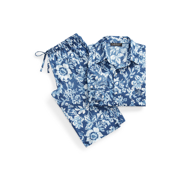 Pyjama capri fleuri en coton Lauren en 1